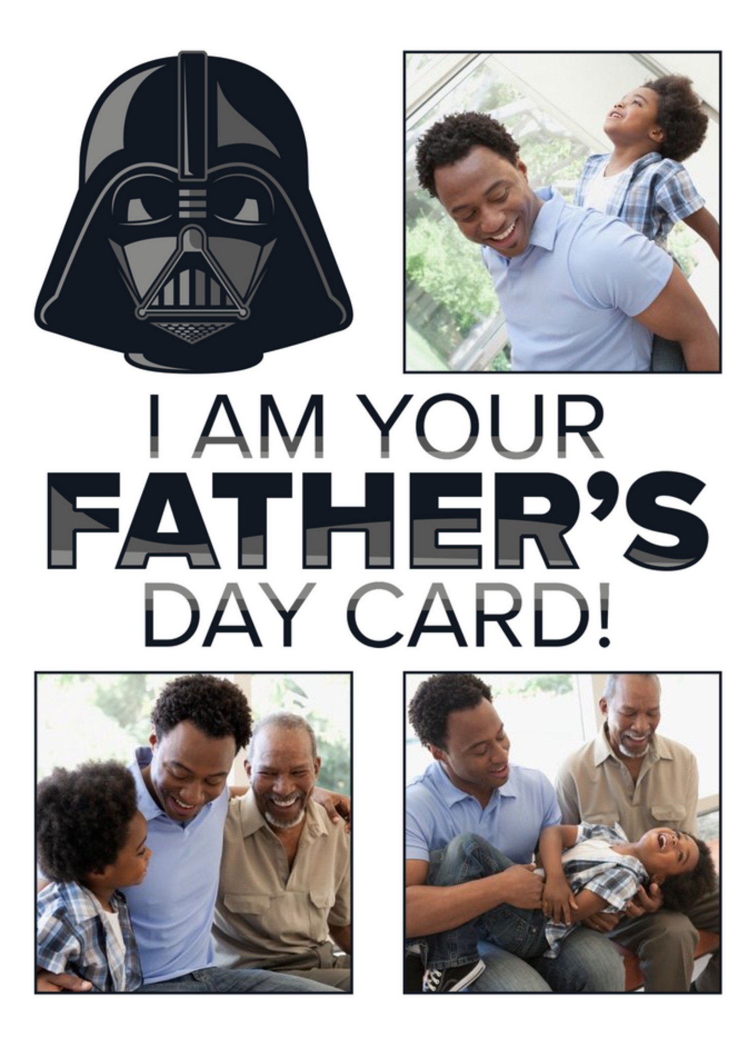 Disney Star Wars Darth Vader I Am Your Father's Day Photo Upload Card Ecard