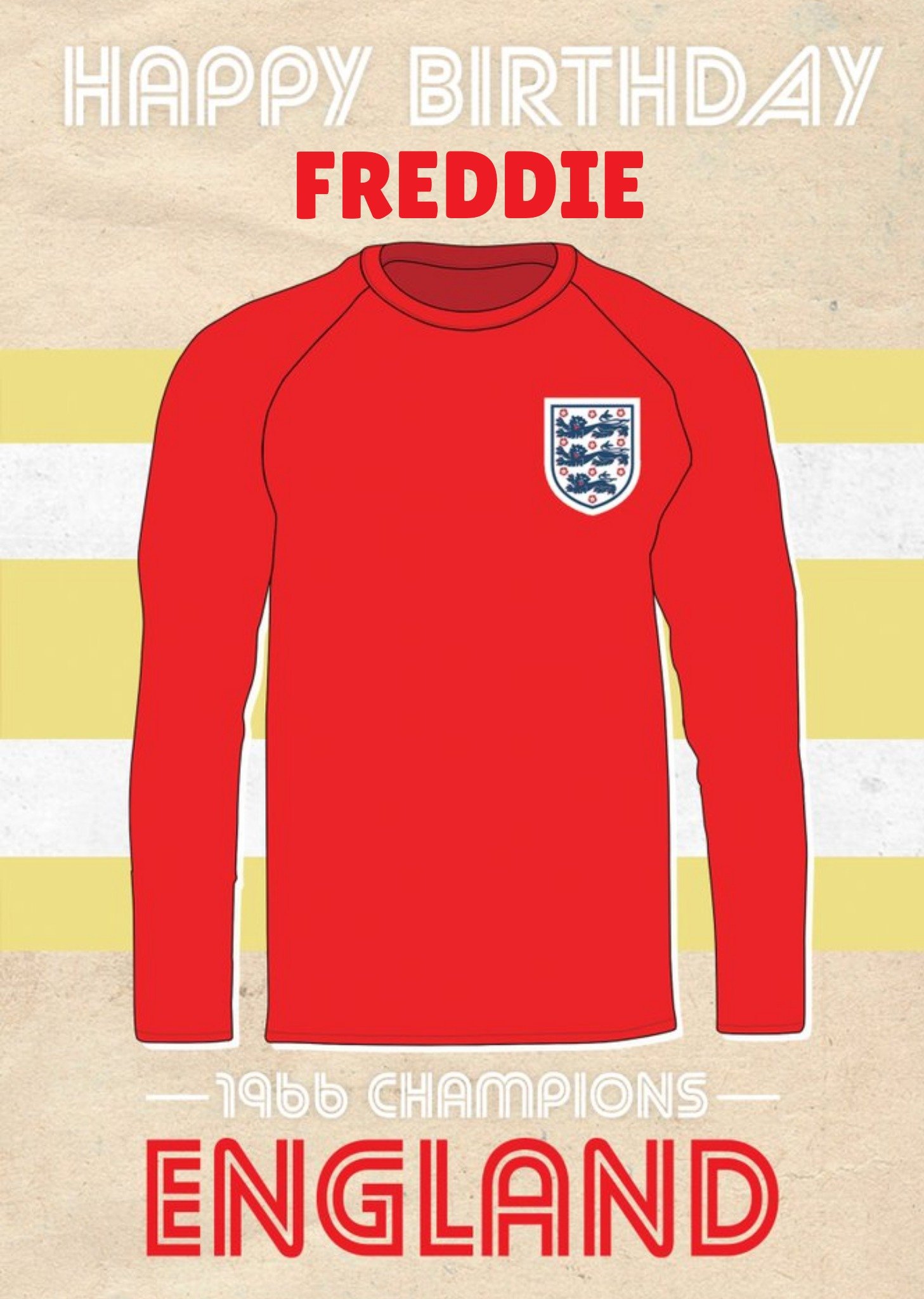 England Football Birthday Card Ecard