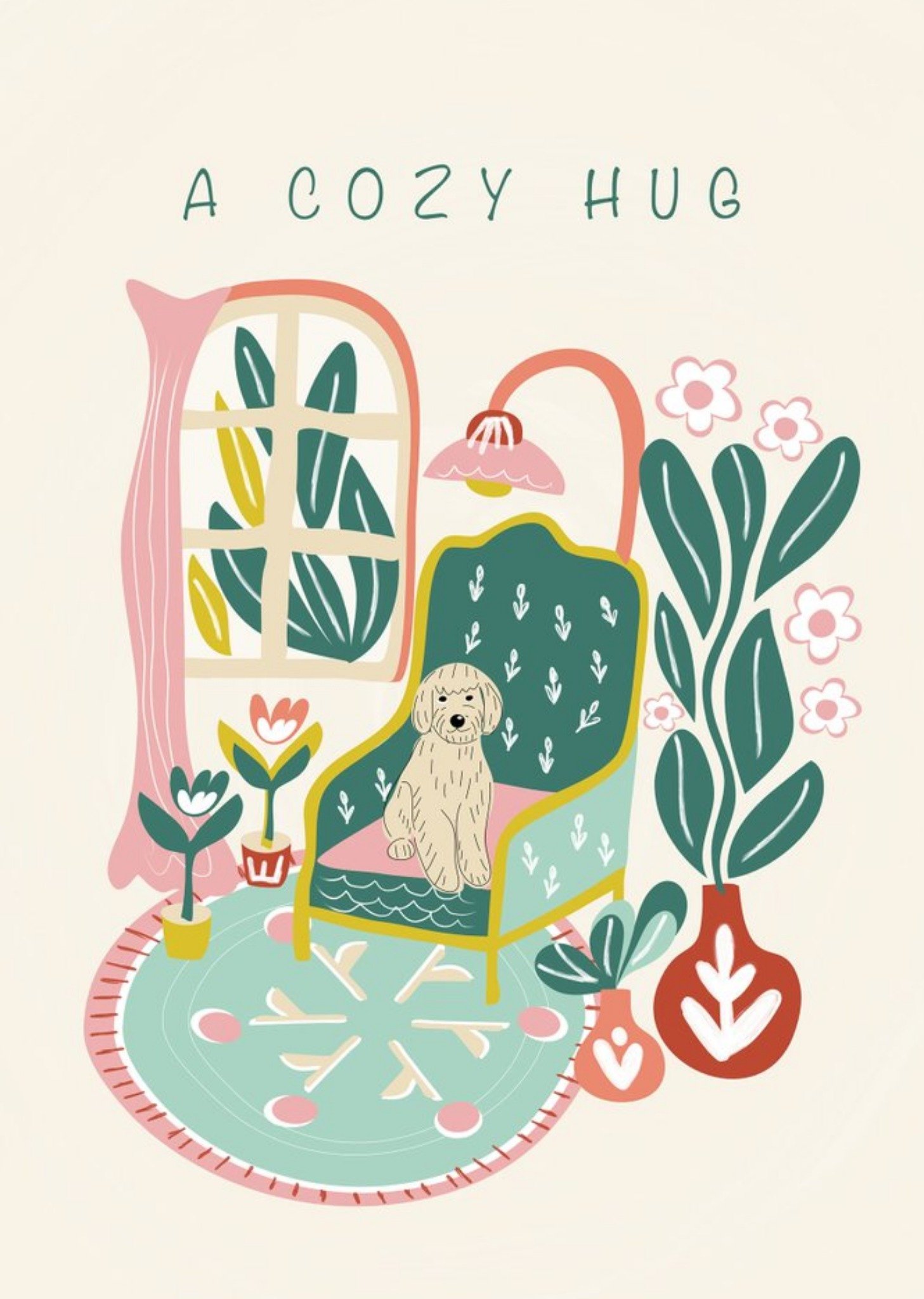Moonpig Picket + Vine Cozy Hug Card Ecard