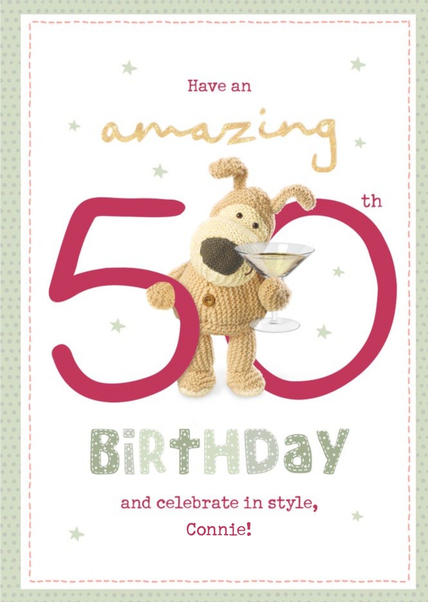 Boofle Have An Amazing 50th Birthday Card