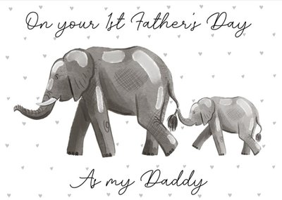 Cute Illustration On Your First Fathers Day As My Daddy Card