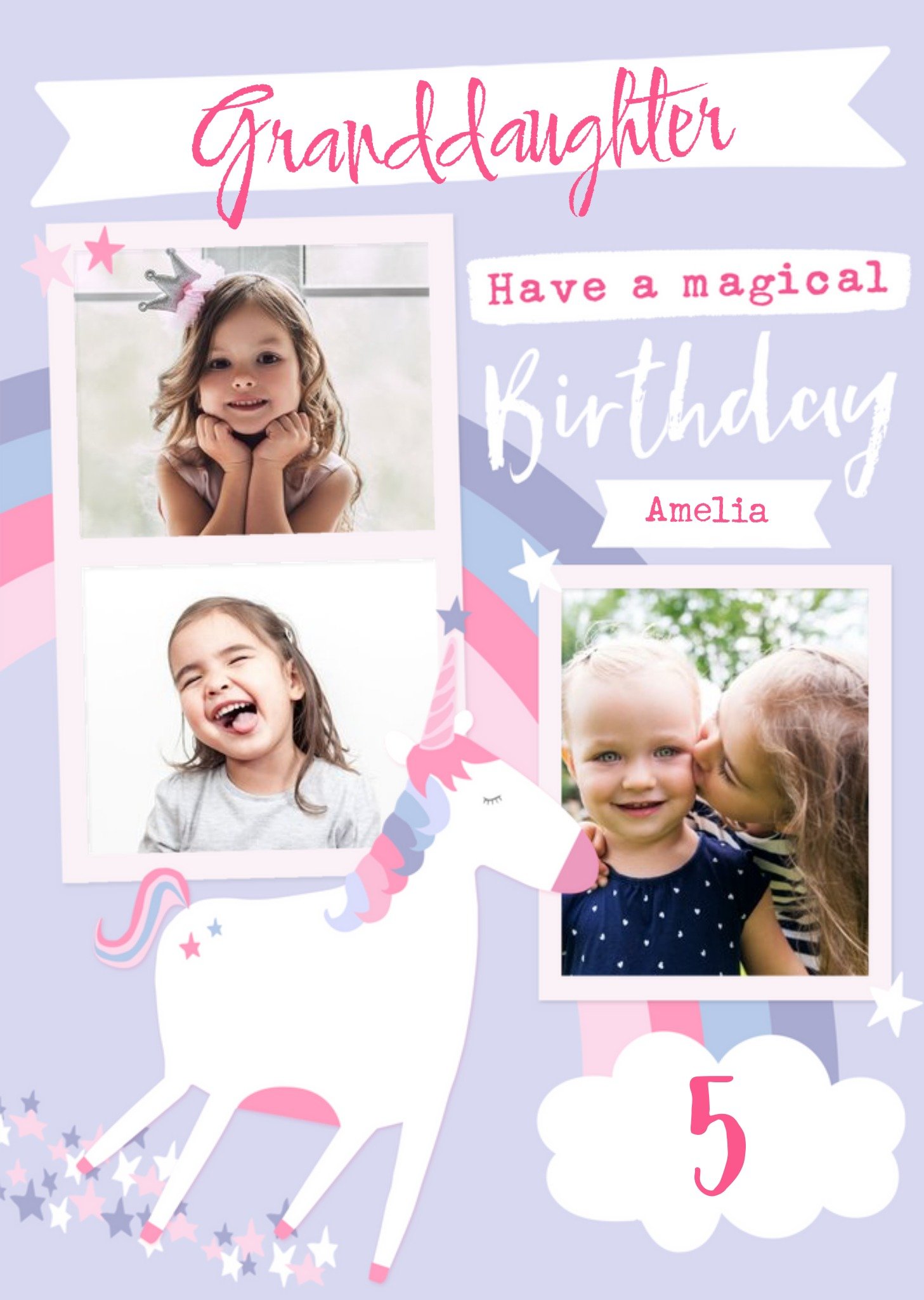 Have A Magical Birthday - Unicorn - Photo Upload Card Ecard