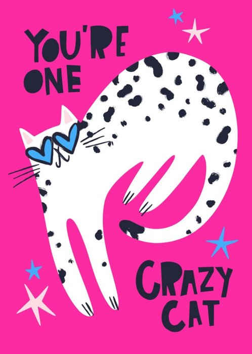Lucy Maggie crazy cat card