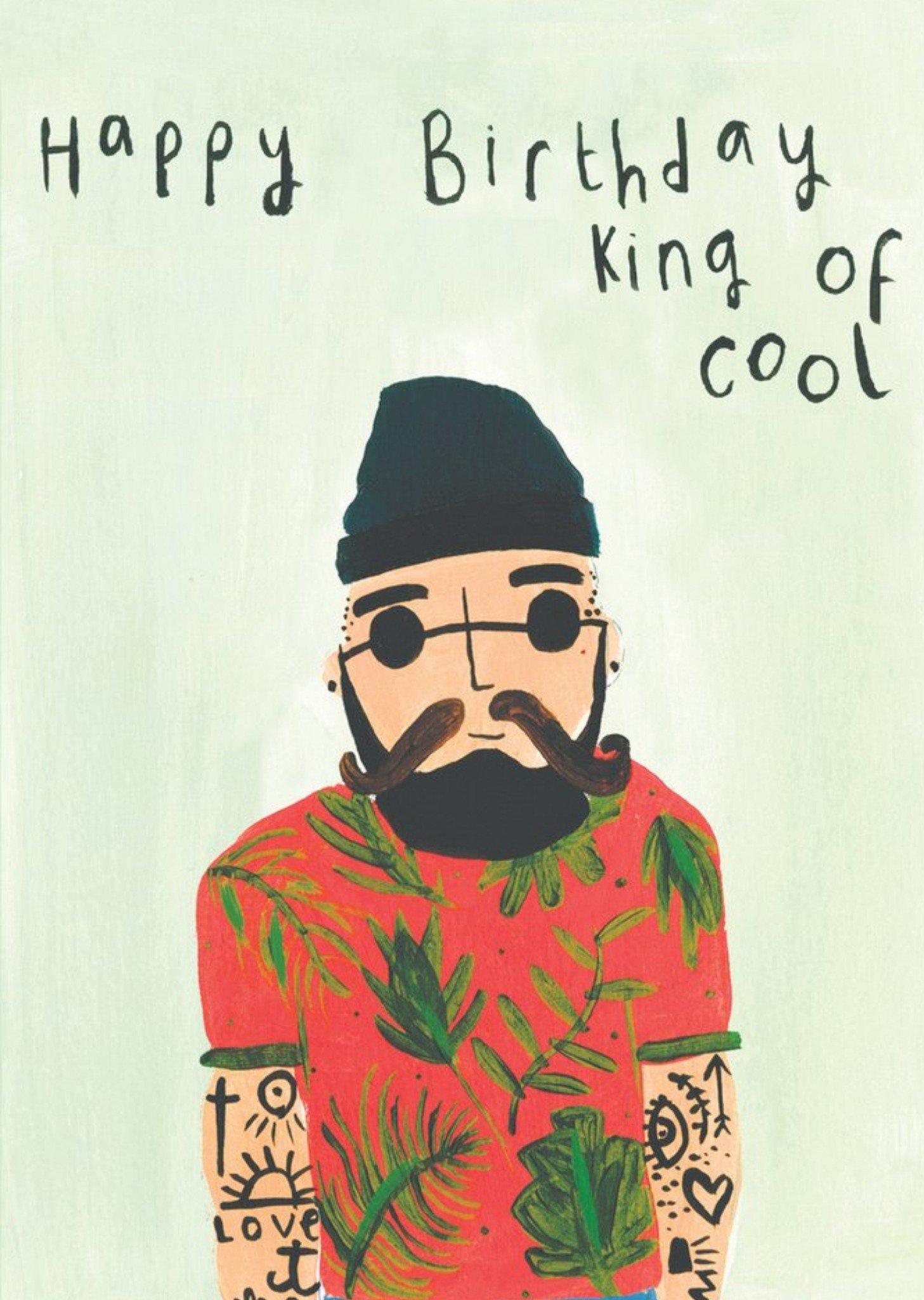 Sooshichacha King Of Cool Birthday Card, Large