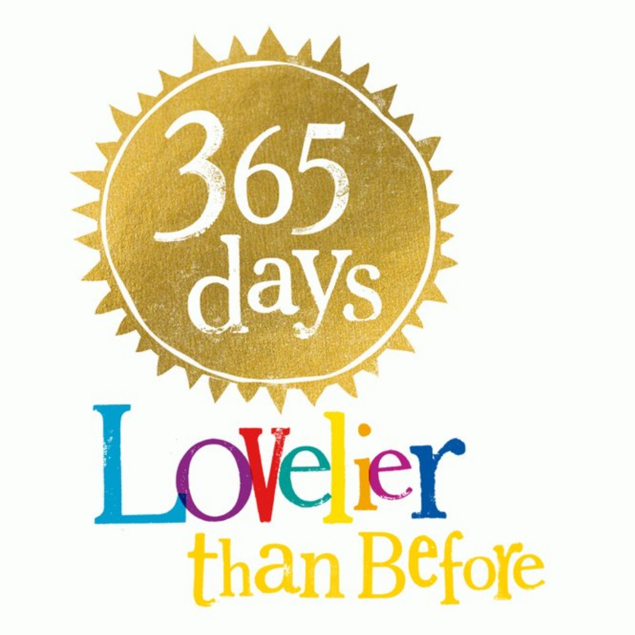 Moonpig 365 Days Lovelier Than Before Card, Large