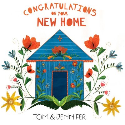 Sunny Flowers Congrats On Your New Home Card
