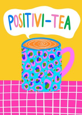 Positivi-tea Illustrated Woman Card