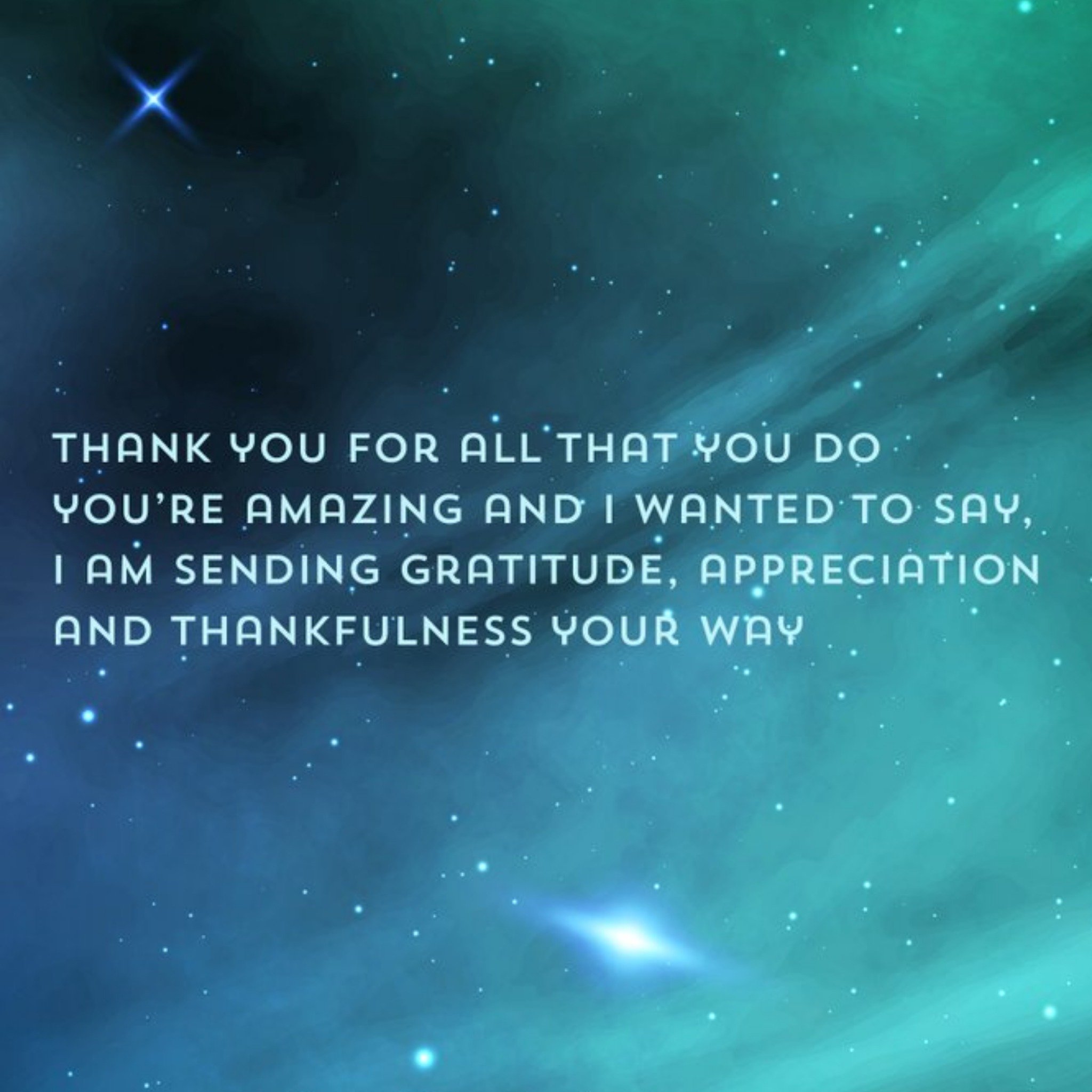 Thank You For All That You Do Stars Gratitude Thank You Card, Square