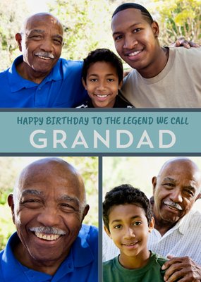 The Legend We Call Grandad Photo Upload Birthday Card