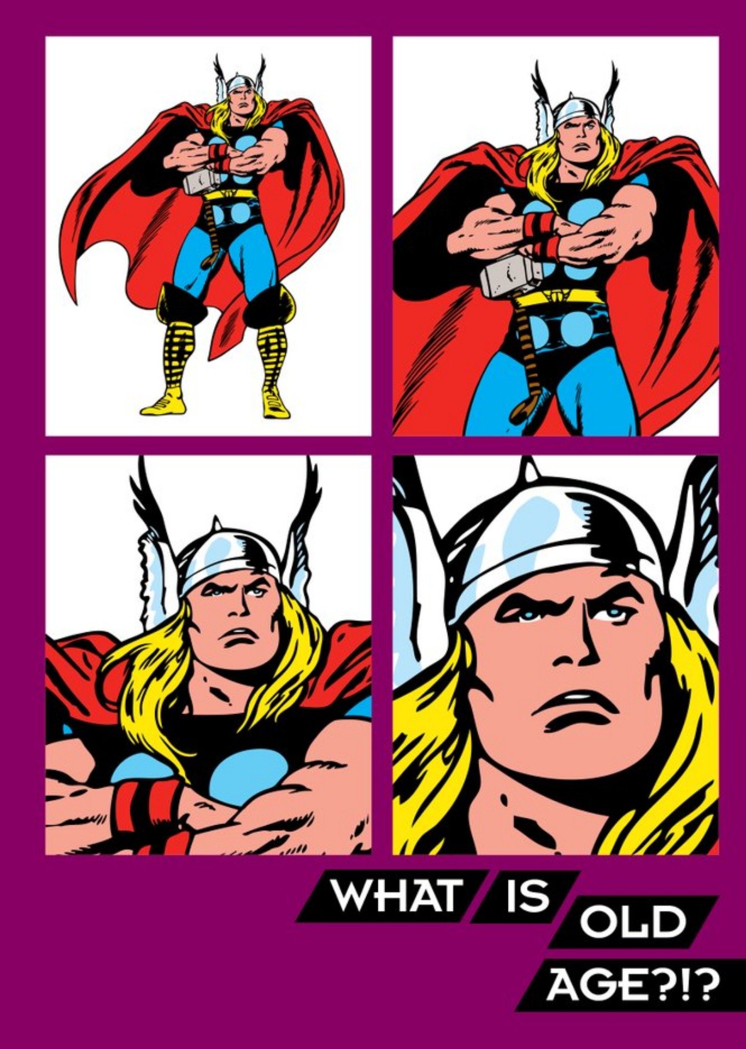 Disney Thor Birthday Card - Marvel - Old Age Ecard