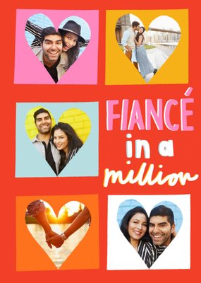 Fiance In A Million 5 Photo Upload Valentines Day Card