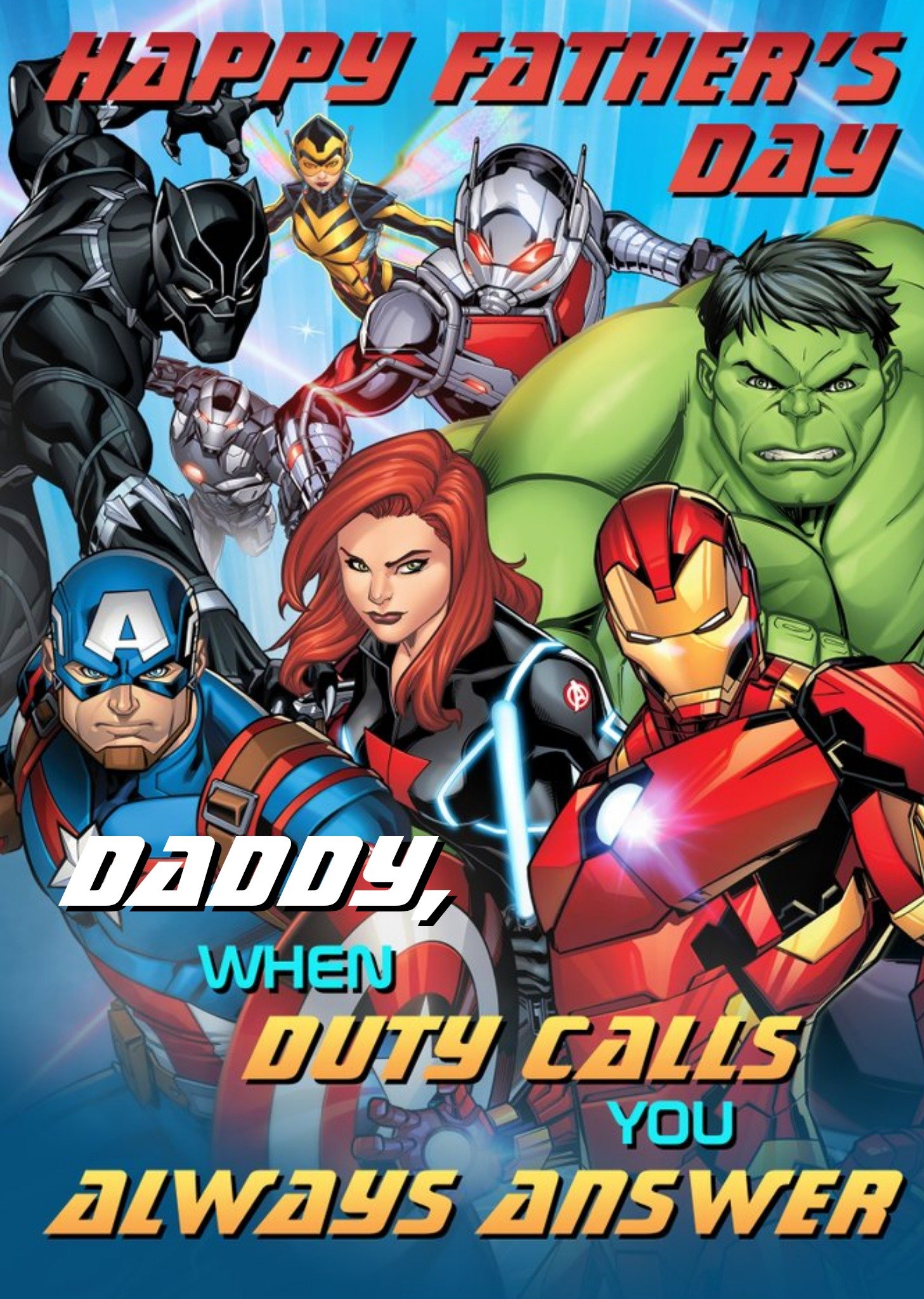 Disney Marvel Avengers Duty Calls Happy Birthday Card Ecard