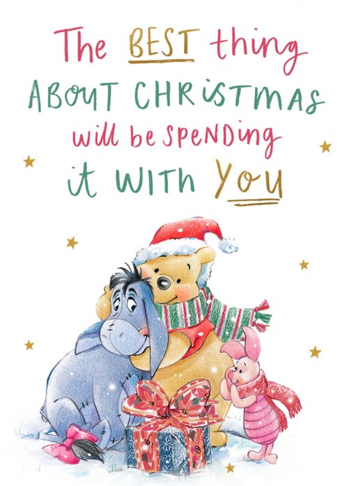 Winnie The Pooh The Best Bit About Christmas Card