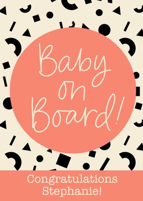 Scatterbrain Baby on Board! Card