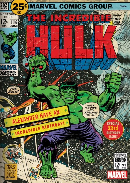 The Incredible Hulk Birthday Card