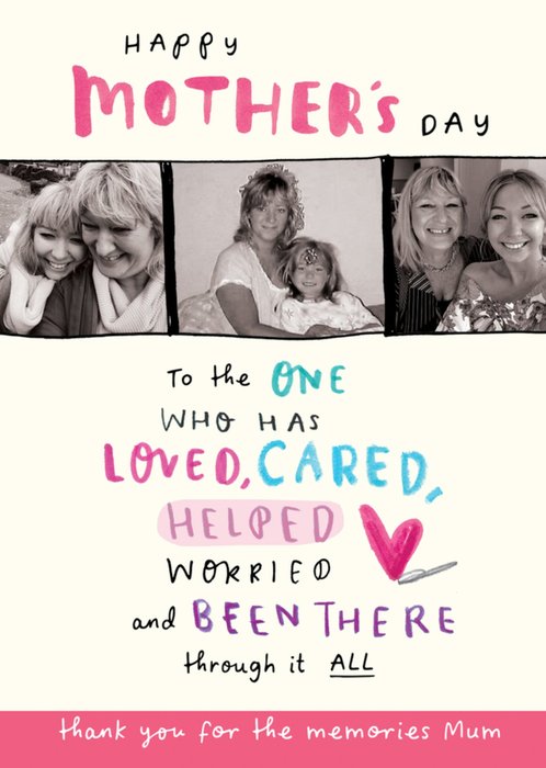 Mothers Day Memories Photo Upload Card