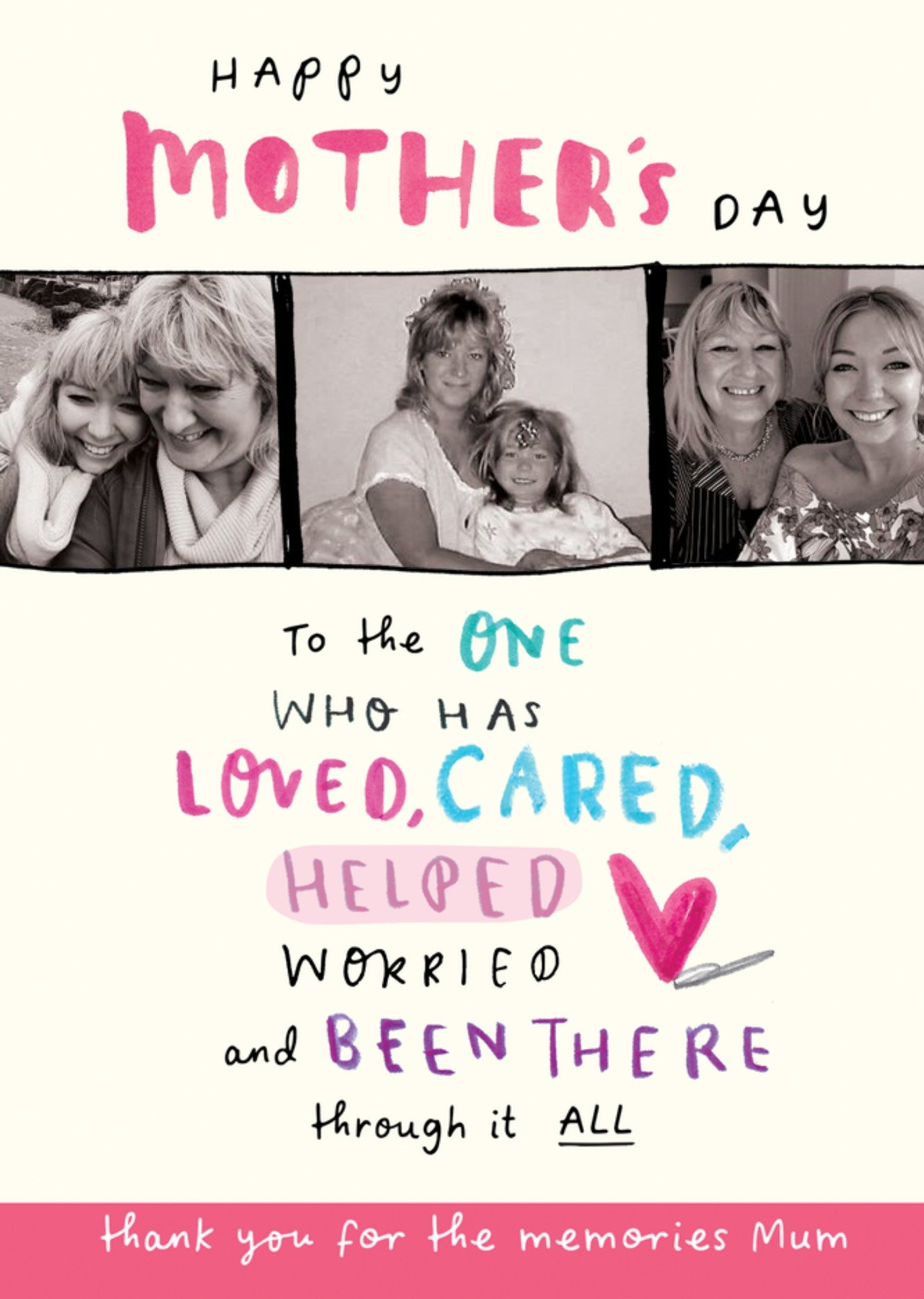 Mothers Day Memories Photo Upload Card