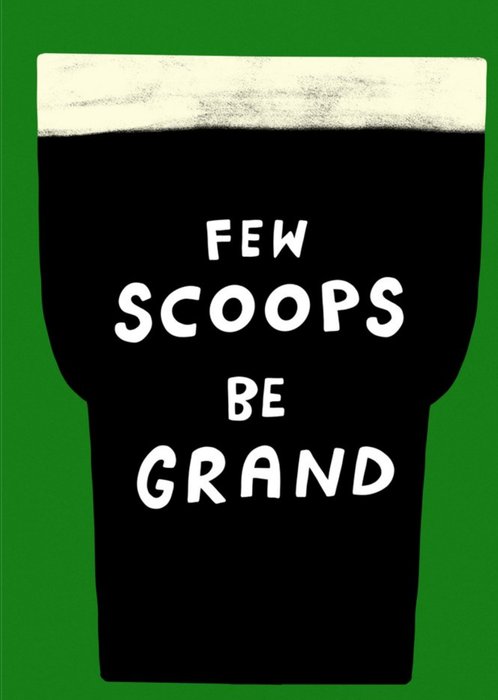 Illustrated Green Few Scoops Be Grand Birthday Card