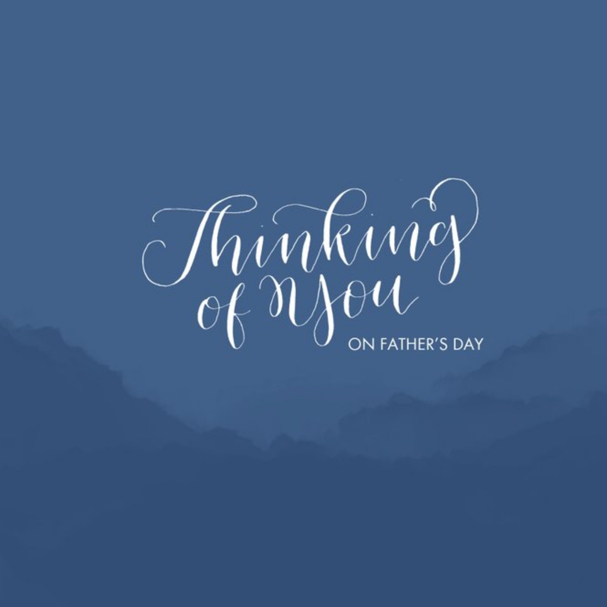 Thinking Of You On Fathers Day Card, Square