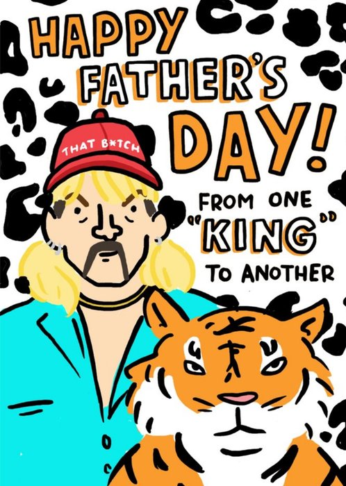Topical Tiger King Father's Day Card