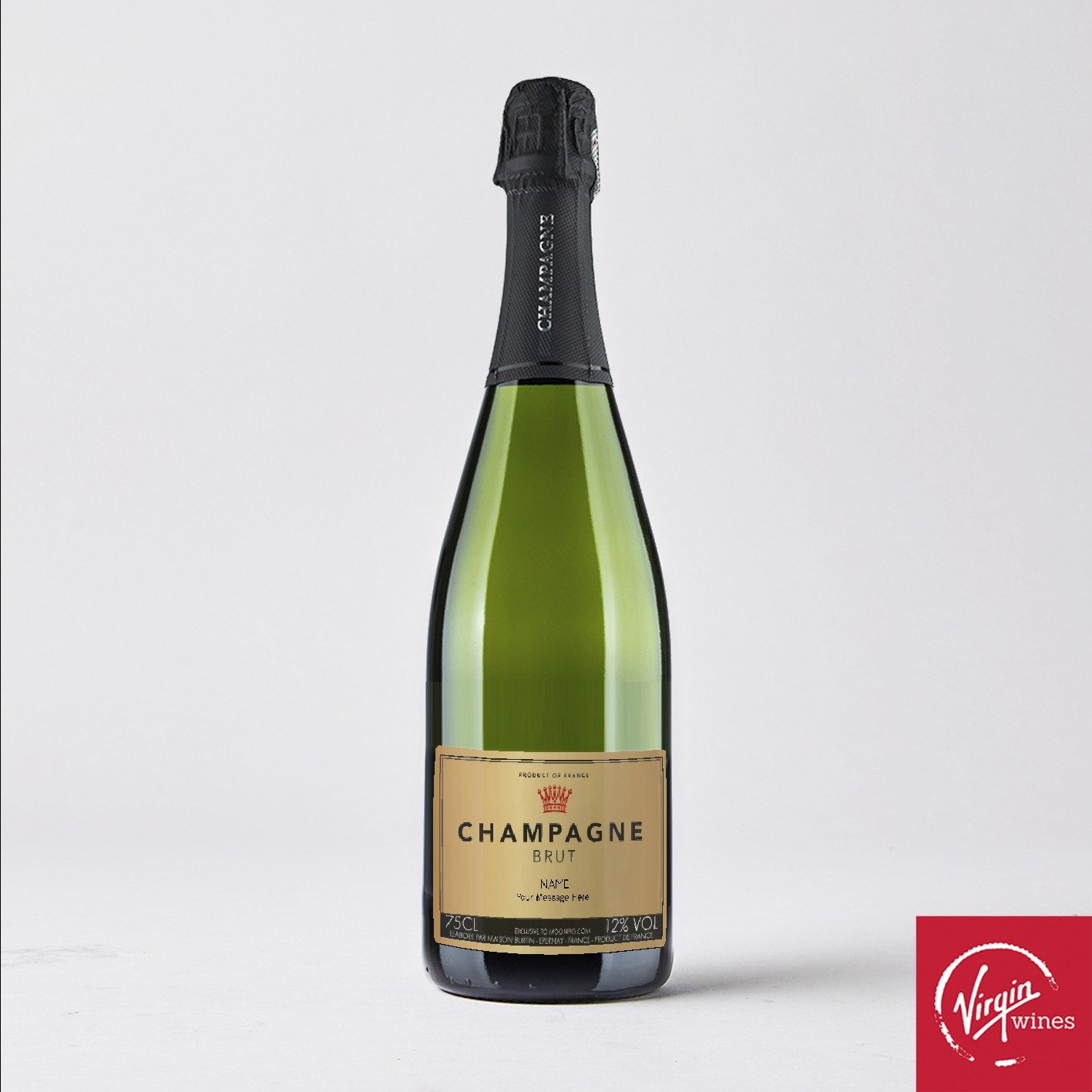 Moonpig Personalised Champagne 75Cl Alcohol