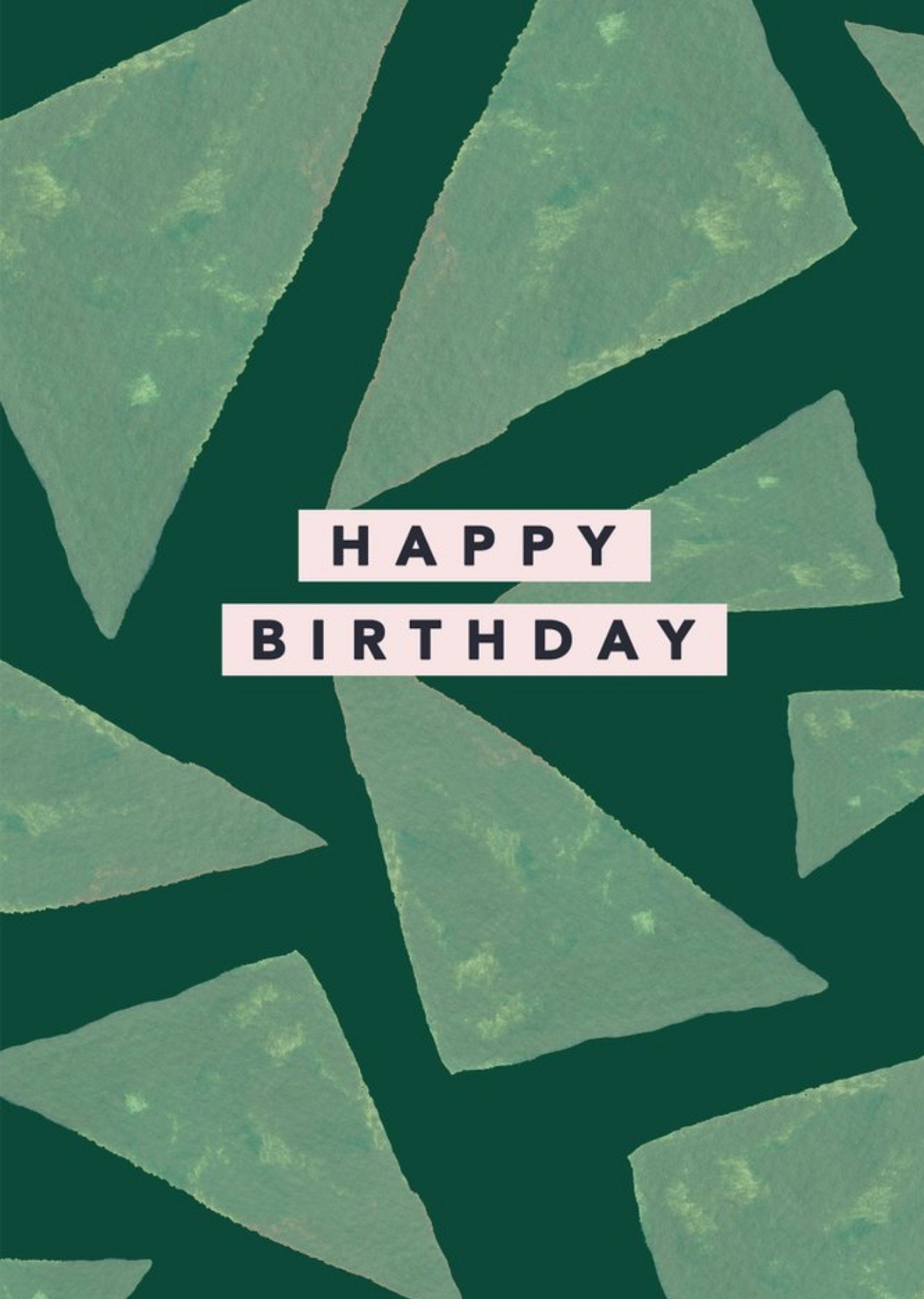 Moonpig Green Abstract Pattern Birthday Card By Joy Jen Studio, Large