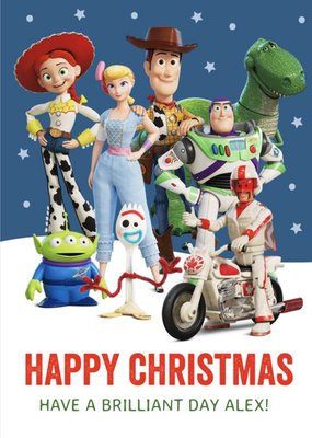 Toy Story 4  Characters Christmas Cards Happy Christmas