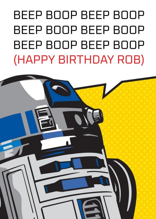 R2D2 Birthday Card