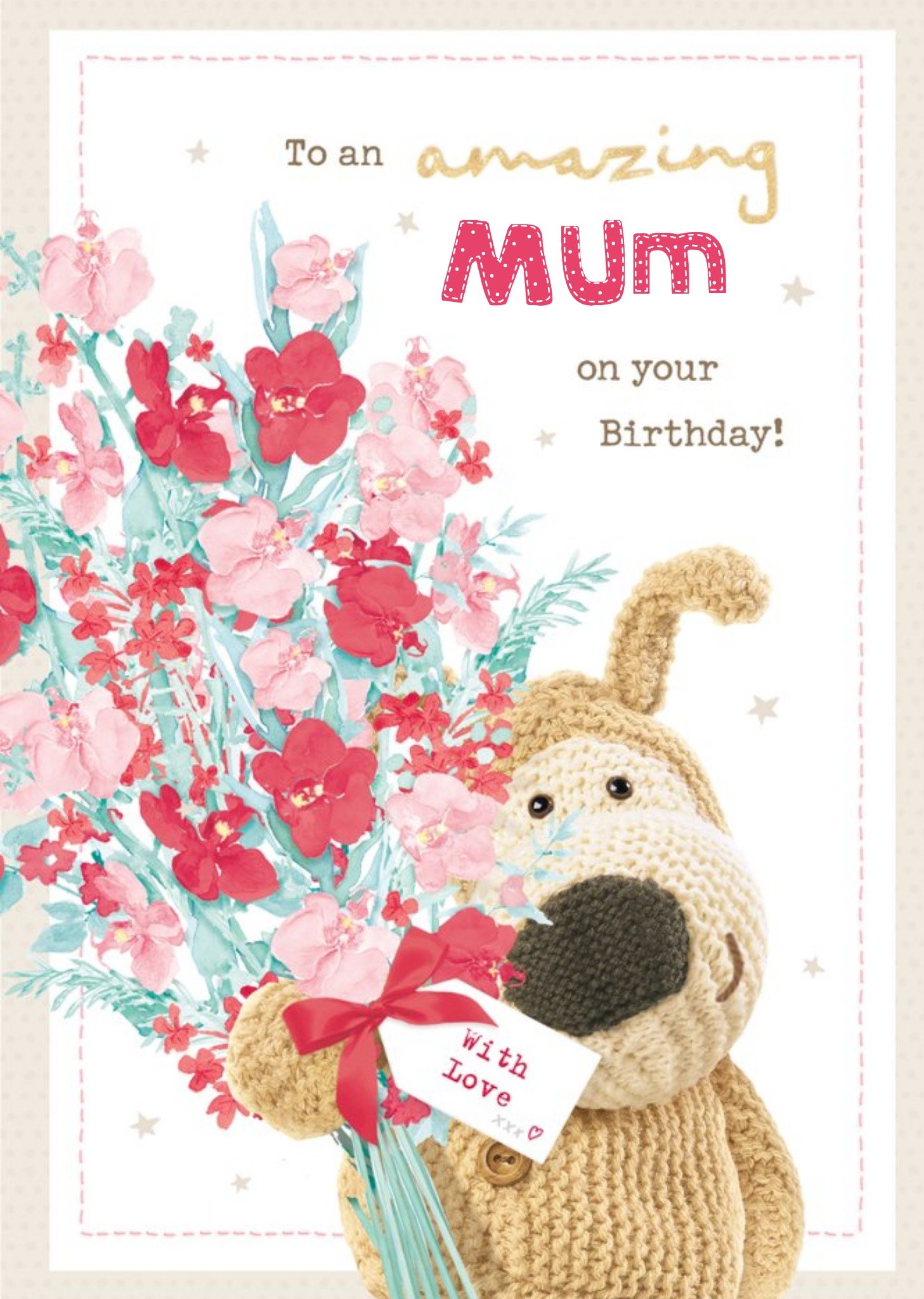 Boofle Amazing Mum Birthday Card, Large