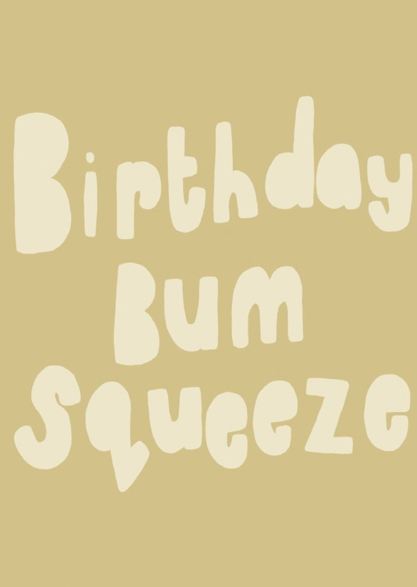 Sooshichacha Birthday Bum Squeeze Card, Large