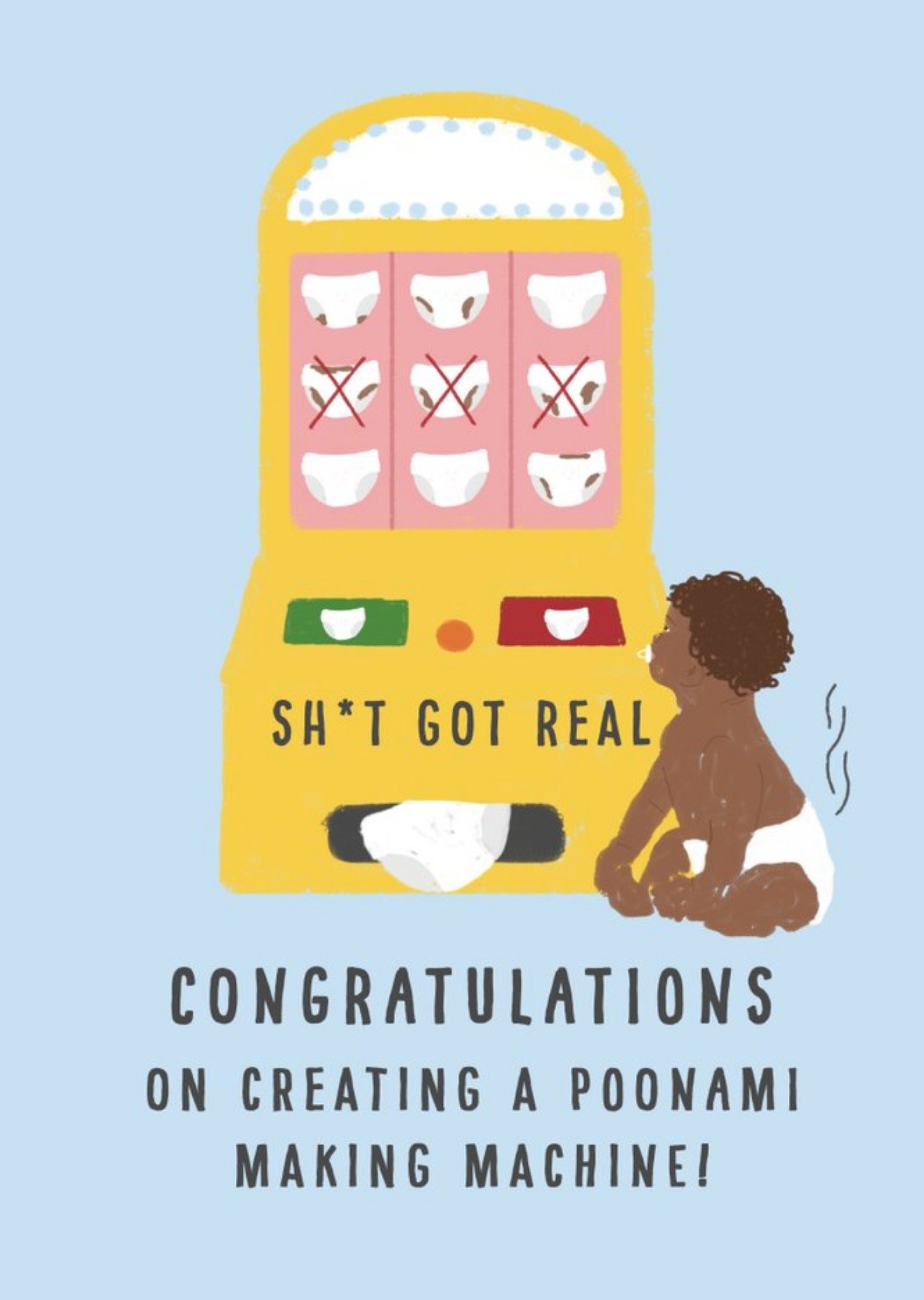 Heinz Poonami Making Machine New Baby Card Ecard