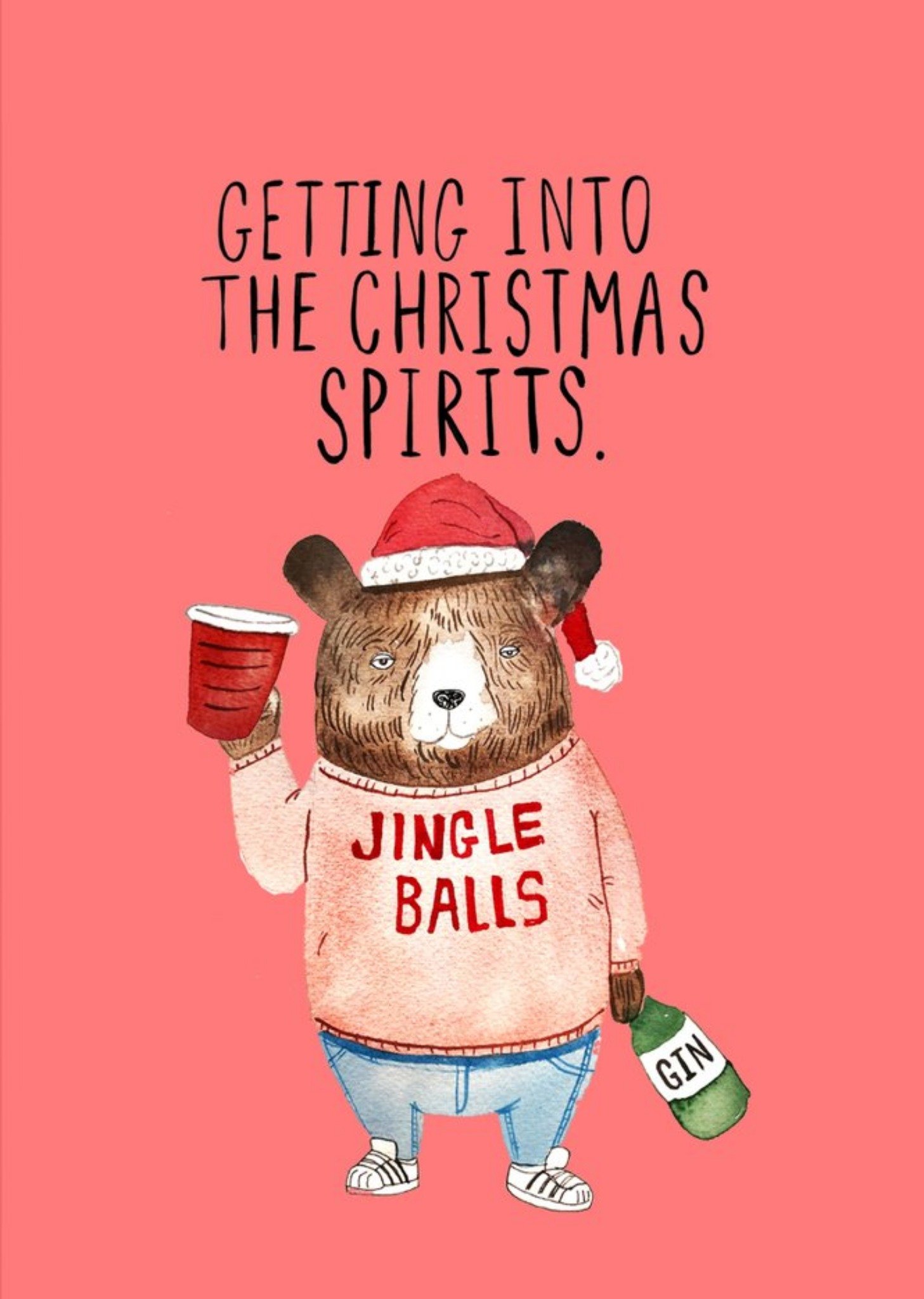Jolly Awesome Getting Into The Christmas Spirits Jingle Balls Card Ecard