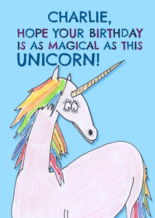 A Birthday As Magical As This Unicorn Card