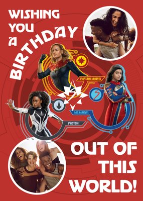 The Marvels Out Of This World Photo Upload Birthday Card