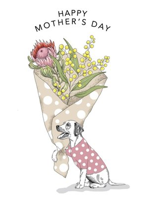 Dotty Dog Art Illustrated Animal Mother's Day Australia Cute Dogs Card