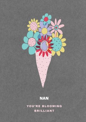 Mother's Day Card - Nan - Flowers