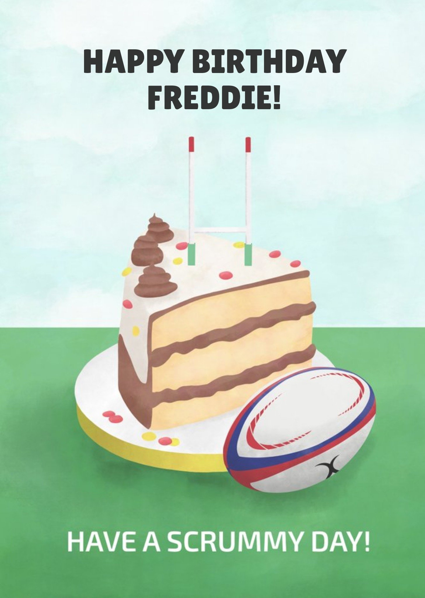 Have A Scrummy Day Rugby Card Ecard