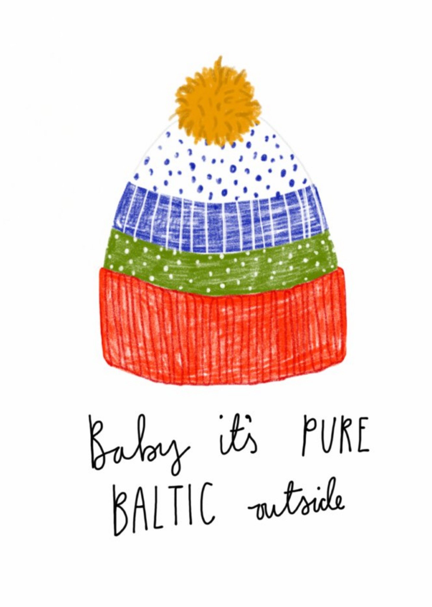 Moonpig Baby Its Pure Baltic Outside Card, Large