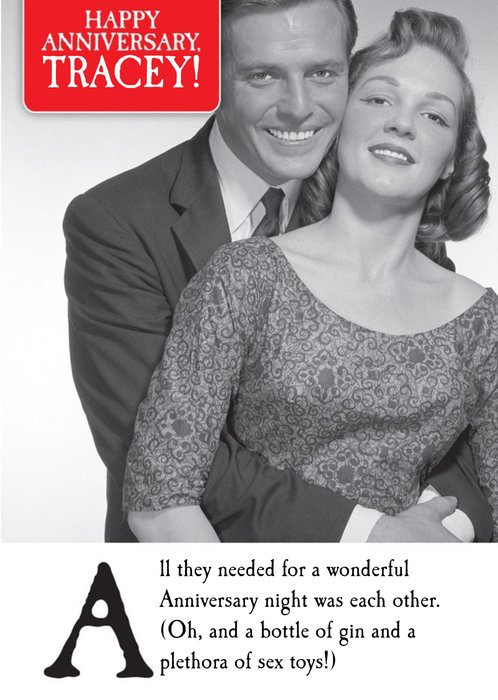 Anniversary Funny Humour Quote Card