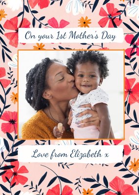On Your First Mothers Day Photo Upload Mothers Day Card