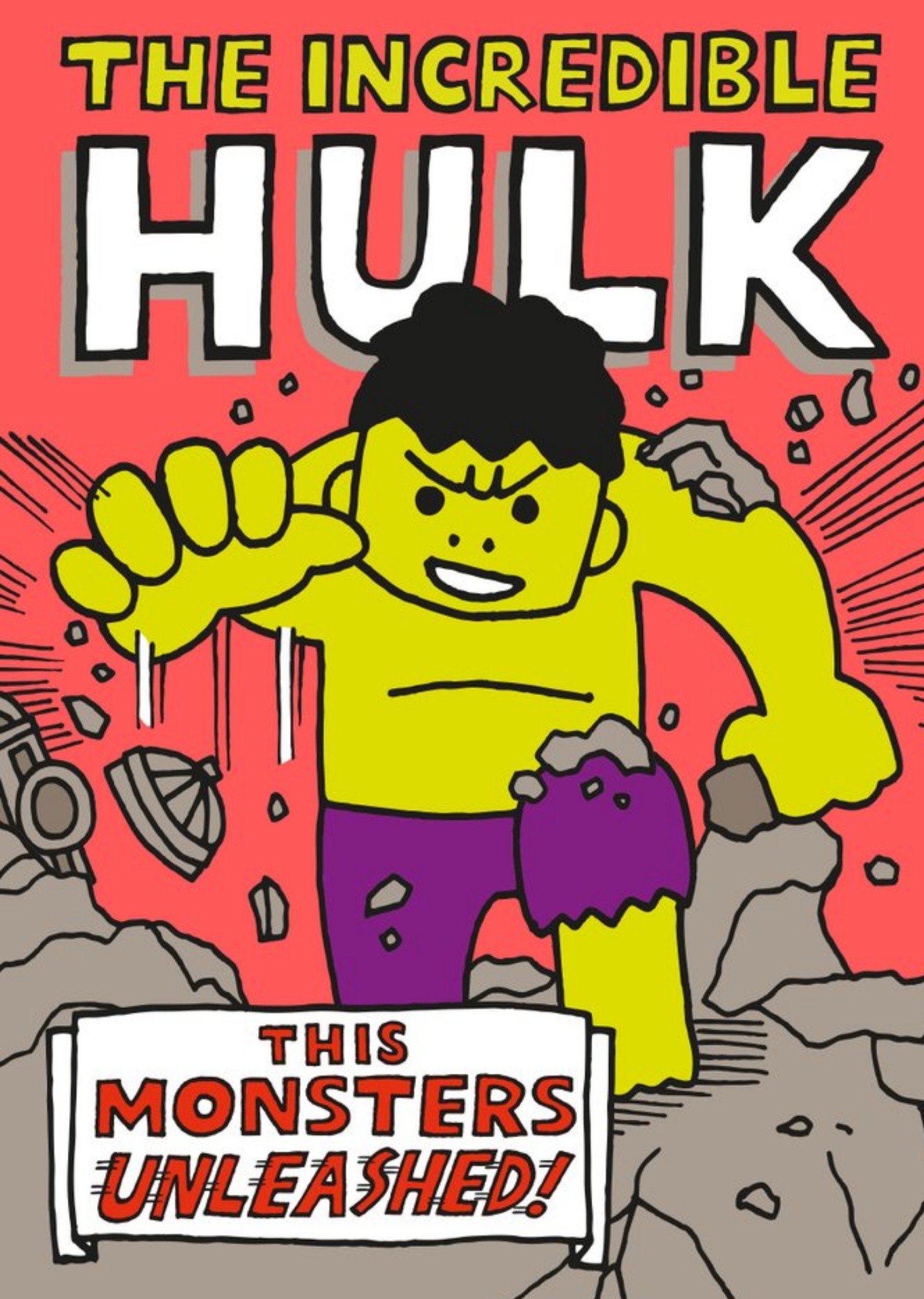 Marvel Comics Incredible Hulk Unleashed Card, Large