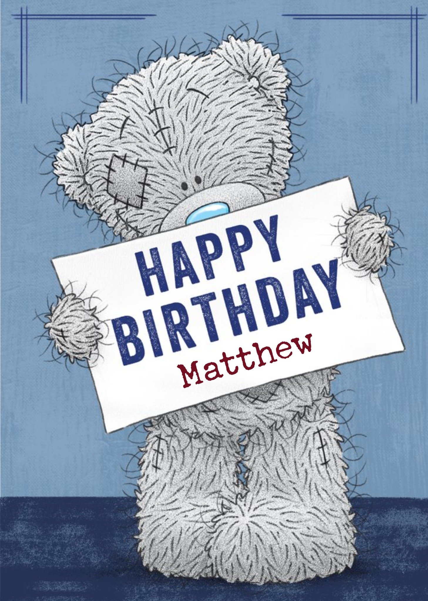 Me To You Tatty Teddy Card - Cute Happy Birthday Ecard