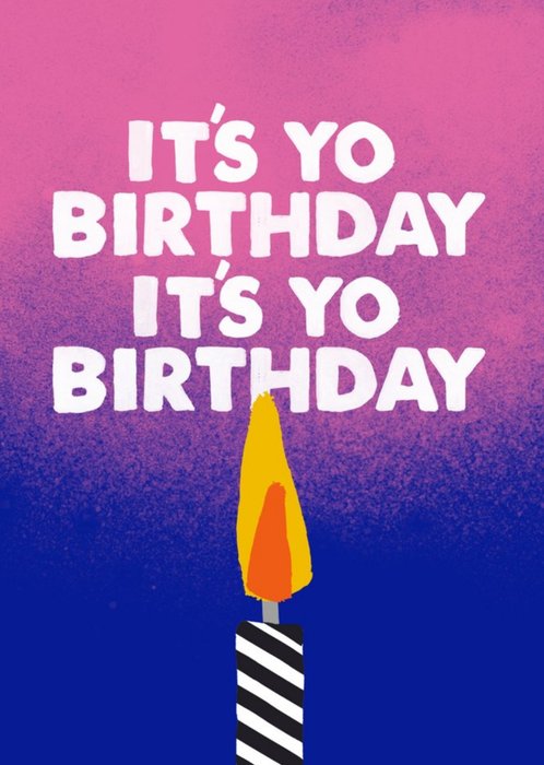 Jolly Awesome It's Yo Birthday Birthday Card