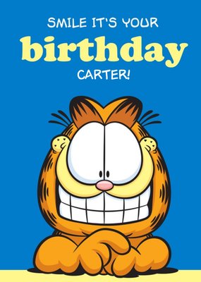 Garfield Smile It's Your Birthday Card
