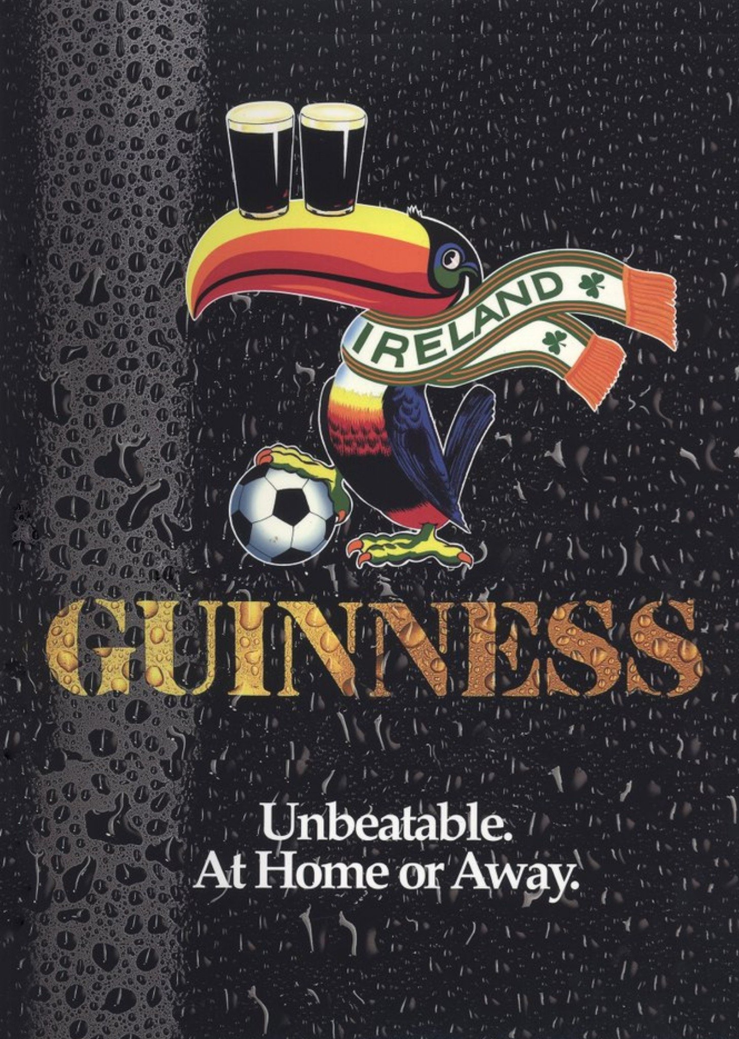 Ireland Football Guinness Card, Large