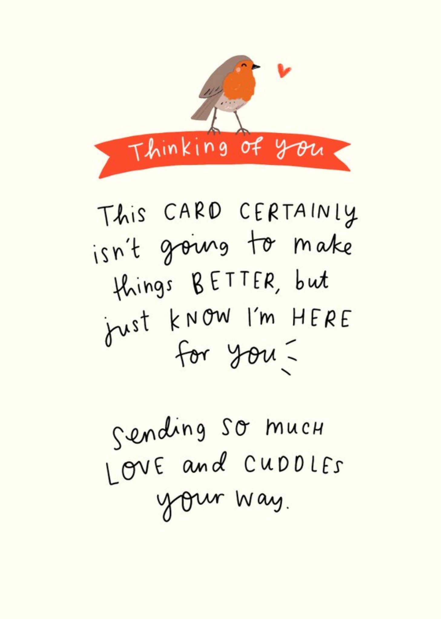 The Happy News Thinking Of You At Christmas Robin Card Ecard