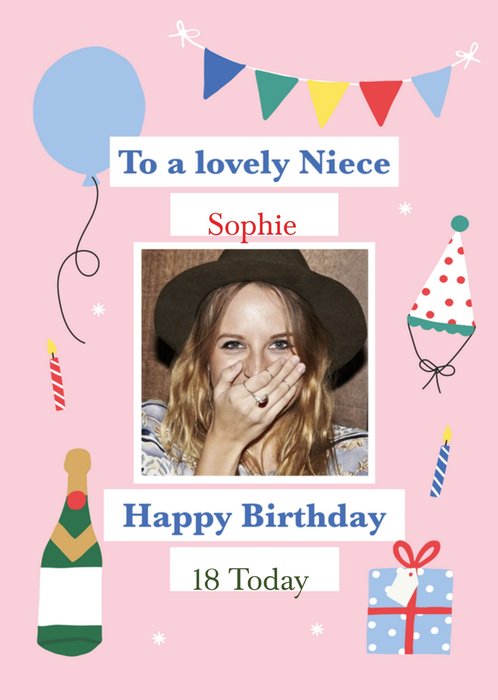 Helen Butler Photo Upload Fun Neice Birthday Card
