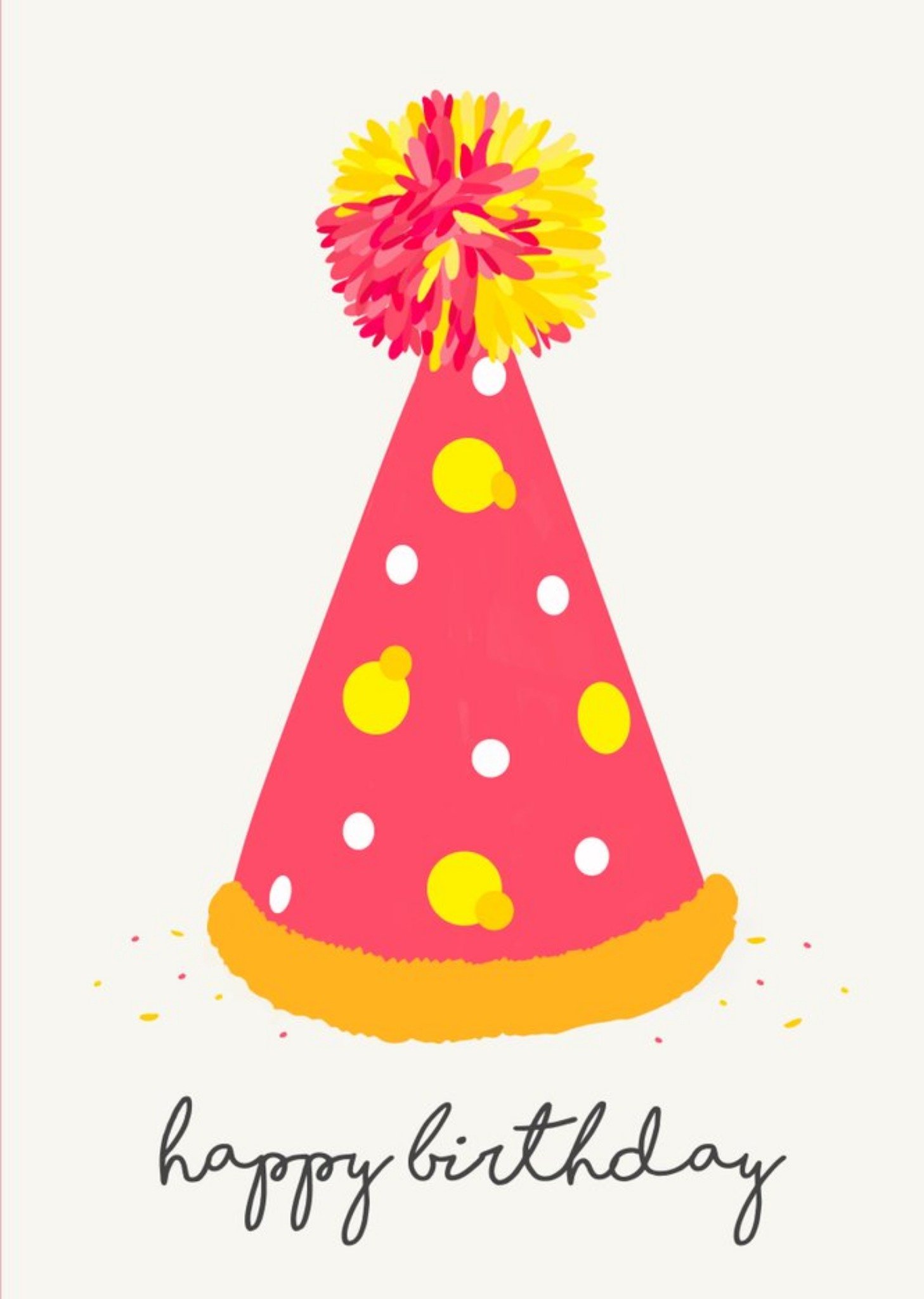 Moonpig Ladies Birthday Card - Party Hat Ecard
