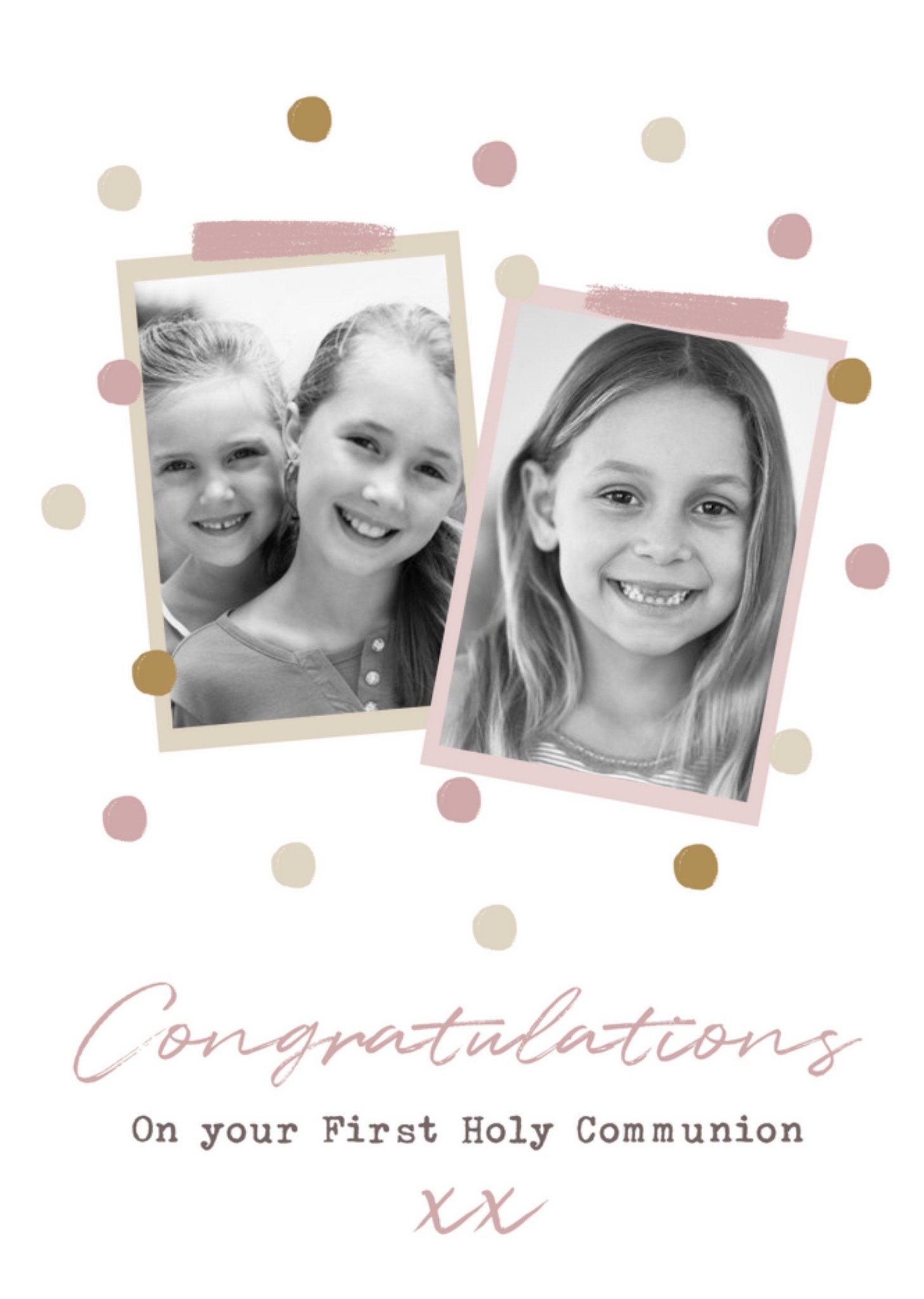 Congratulations On Your First Holy Communion Photo Upload Card Ecard