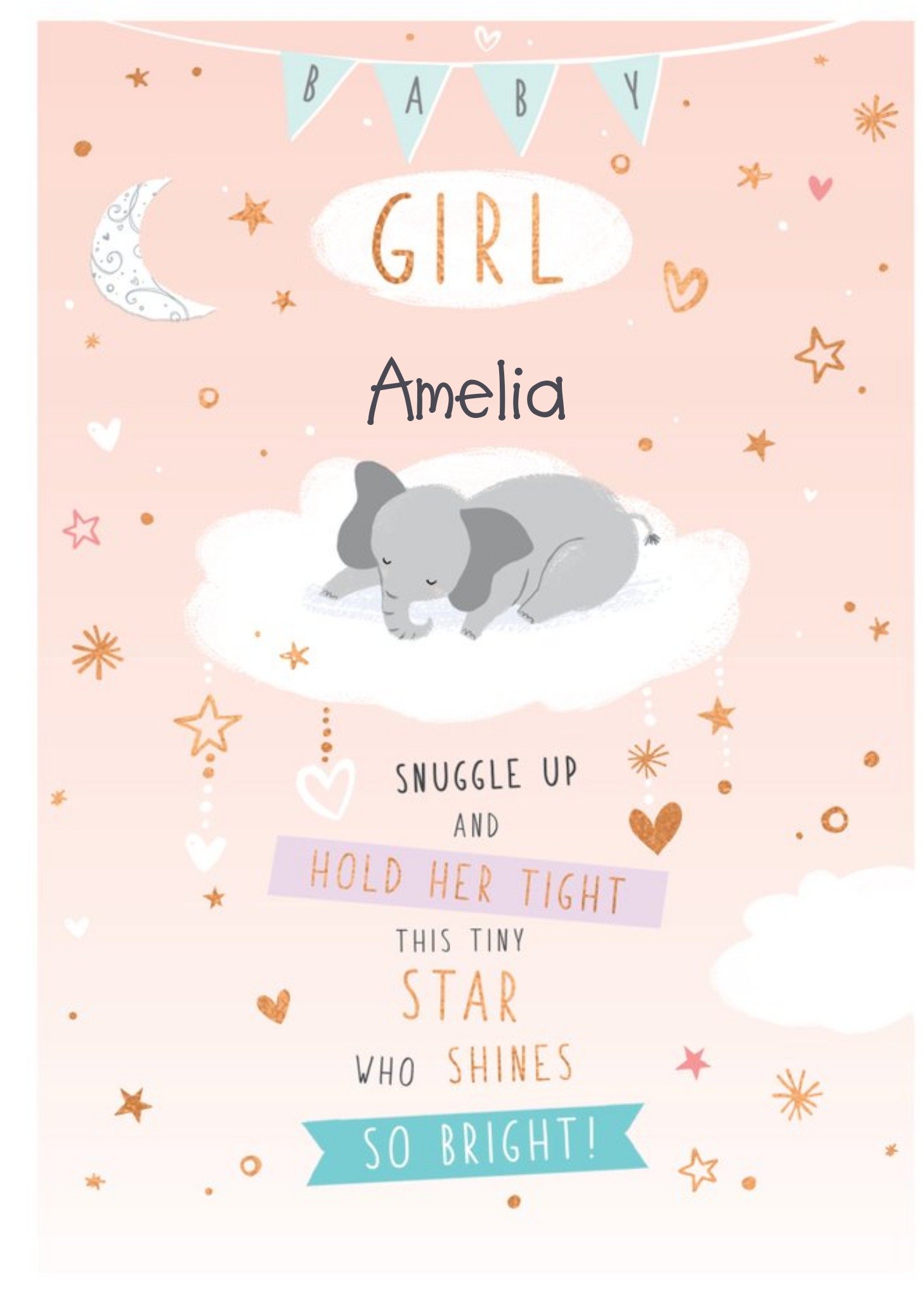 Cute New Baby Girl Card Ecard